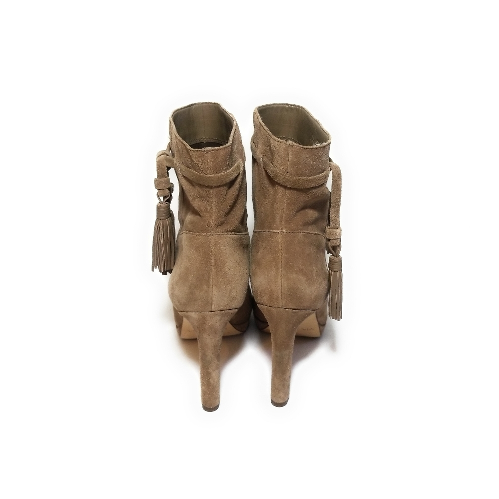 VIA SPIGA Tan Suede High Heel Ankle Boots Size 6 - Picture 4 of 8